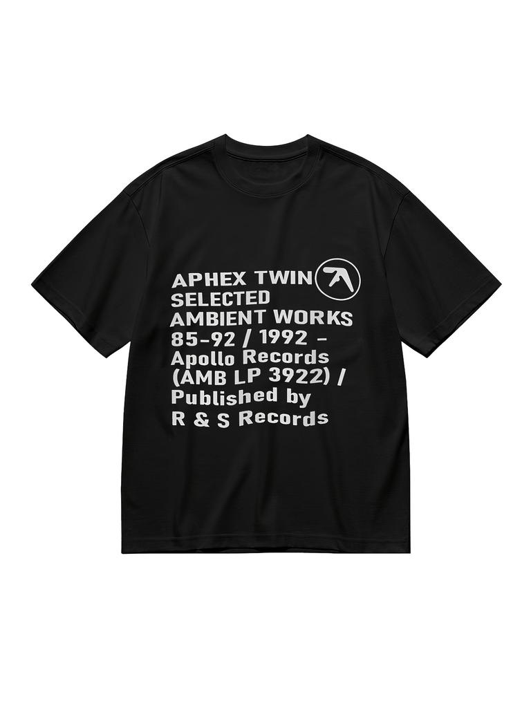 Aphex Twin Ambient Works Merchandise Classic 90S IDM Retro Music Shirt Featuring The Notable Album Tracklist