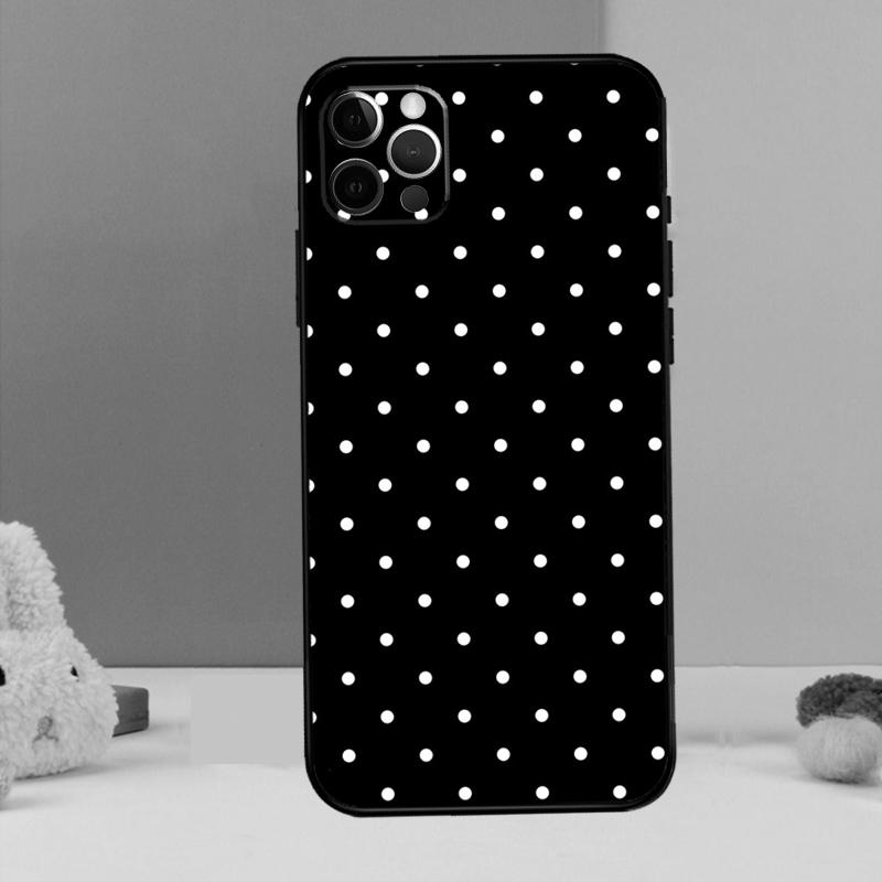 Чехол для телефона с рисунком в горошек для iPhone 17 Air 16 15 14 13 12 11 Pro Max 12 13 mini 15 16 Plus 16e Чехол