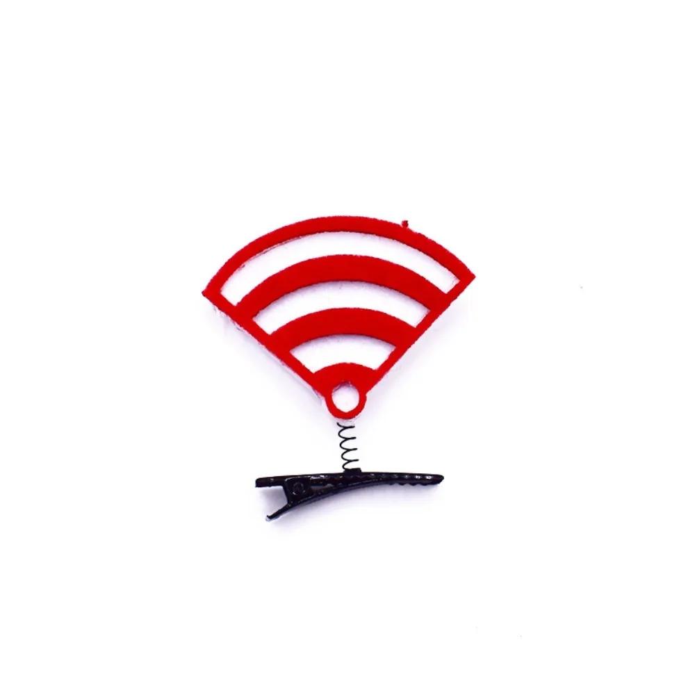 WiFi Забавная заколка 2024 3D Символ молнии Зажим для волос Сладкий Знак вопроса Аксессуары для волос Вечеринка