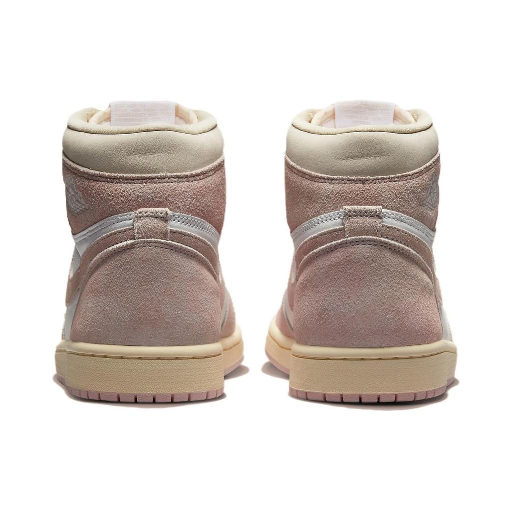 Air Jordan 1 Retro High OG мытые розовые женские кроссовки Atmography White Muslin FD2596-600