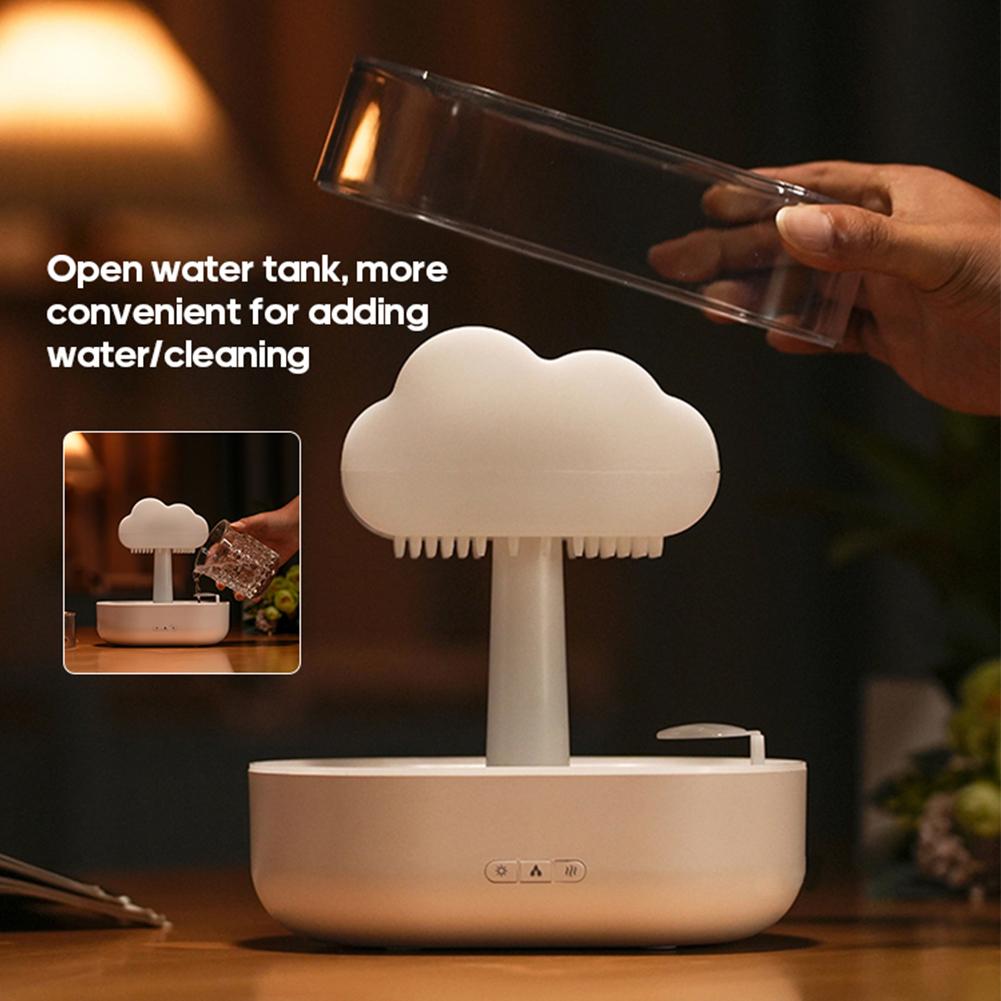 Rain Cloud Humidifier Rain Lamp Aromatherapy Essential Oil Diffuser With 7 Colors Lighting For Home Office