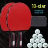Набор профессиональных ракеток для настольного тенниса Li Sheng 10 звезд (Прямая ручка)