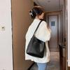 IELGY Текстурная женская модная сумка-ведро в корейском стиле, большая вместимость