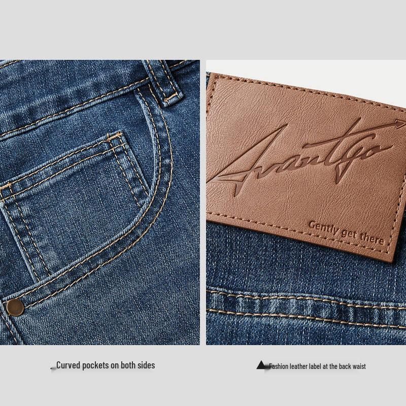 Мужские джинсы HLA прямого кроя, укороченные, для легкого бизнеса