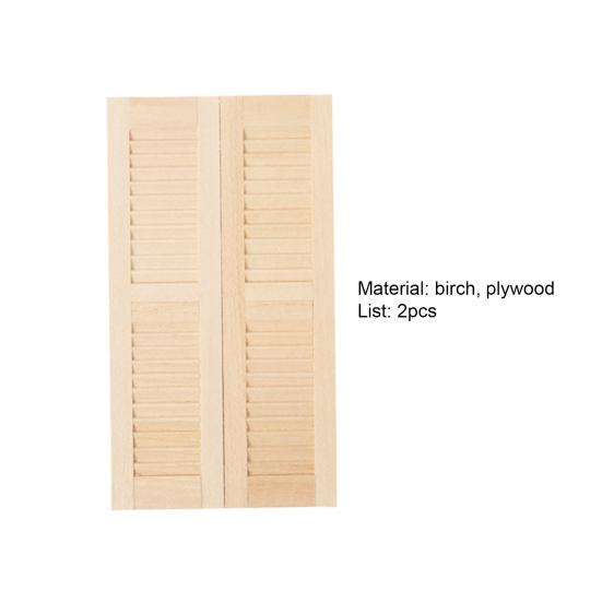 2 шт. Симпатичные гладкие поверхности орнамента сцены реквизит 1/12 масштаб миниатюрные жалюзи окна для ролевых игр окна