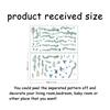 1set PVC Wall Stickers Wall Decoration Leaf Pattern 390x700mm 2 style 1 sheet/style 2 sheets/set