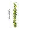 Fake Lemon Garlands Fake Leafs Rattan Artificial Plants Yellow Green Plastic Material Garden Deco Home Decoration