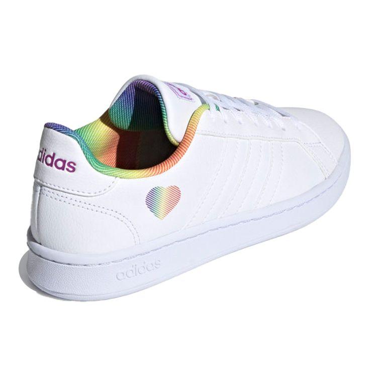 Adidas Женские кроссовки Grand Court Rainbow Pride White Cloud-White H01054