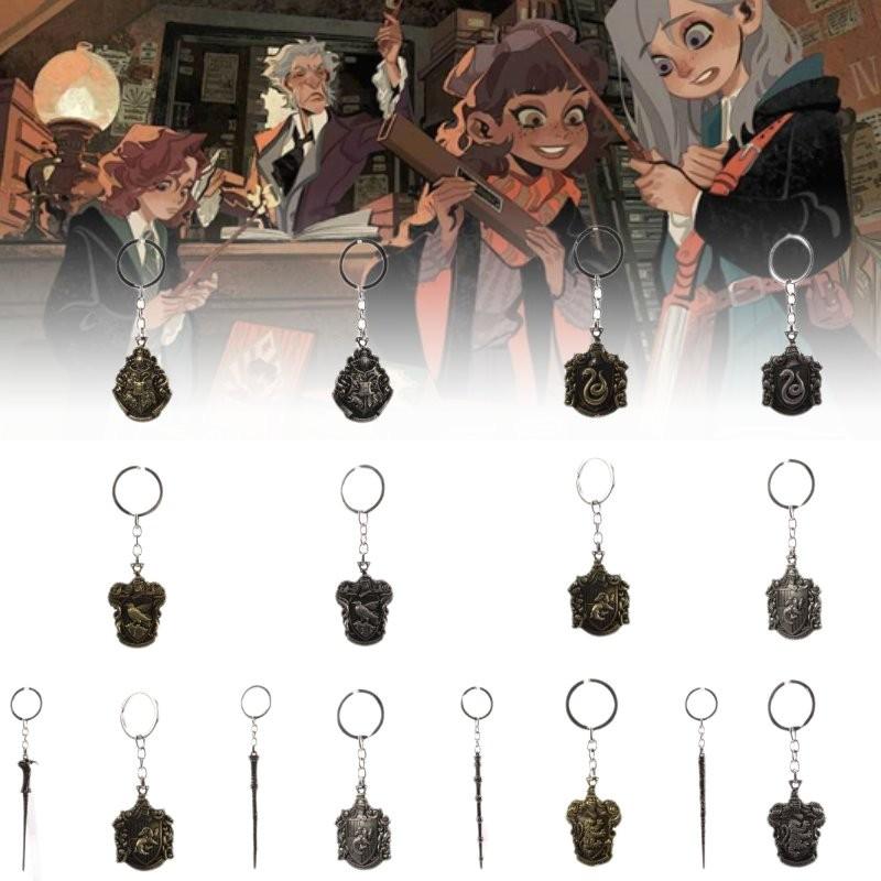 Potter Magic Harry Awakened Badge Scepter Alloy Key Chain Bag Decoration Pendant