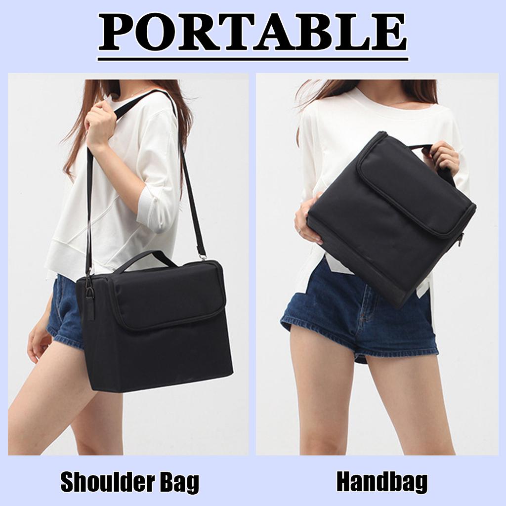 Folding Manicurist Toolbox Portable Cosmetic Bag Travel Makeup Case