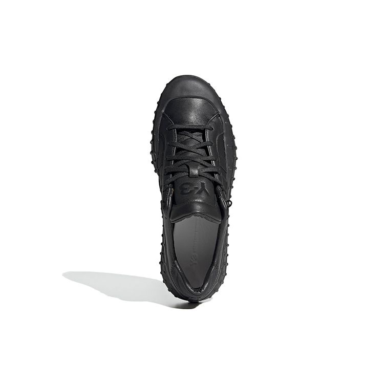 Y-3 Кожаные Модные Амортизирующие Нескользящие Износостойкие Спортивные Повседневные Кроссовки Унисекс Черные GZ9149