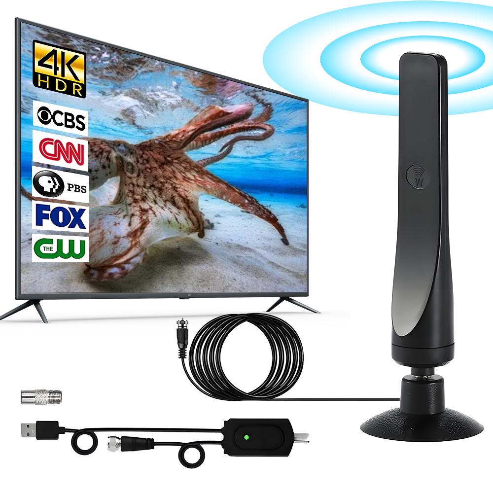 Высококачественная комнатная цифровая антенна DVB-T2 HDTV с присоской