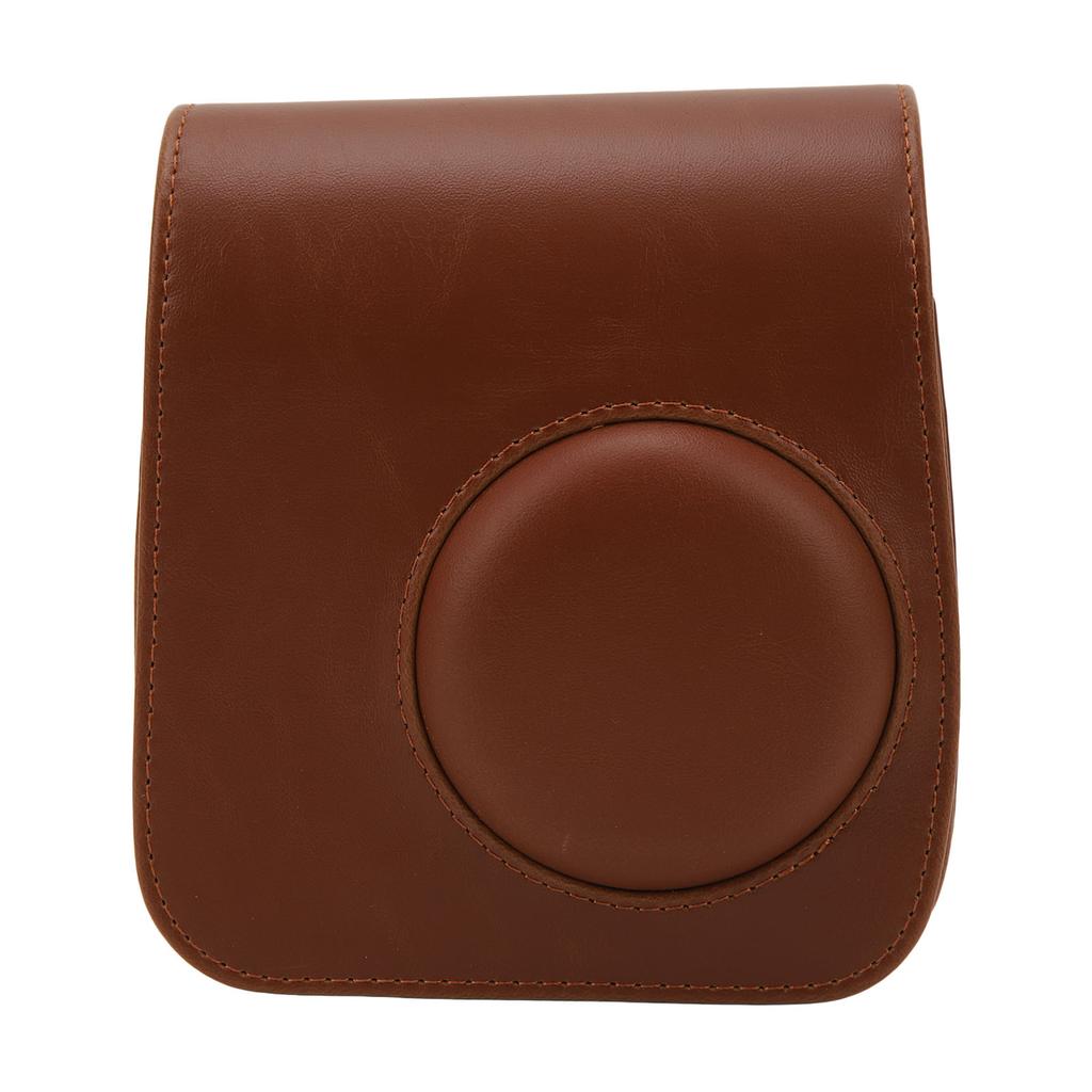 Protective Portable Camera Case PU Leather Camera Bag with Adjustable Shoulder Strap for Fujifilm Instax Mini 7+