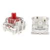 GATERON G Pro Red RGB Linear for Gaming Mechanical Keyboards 3.0 Switches, Pre-lubricated, 5-Pin (Red, 35-Pack)