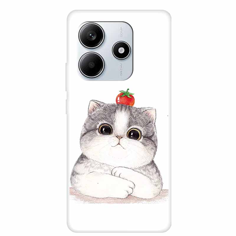 Чехол для телефона Redmi Note 14 5G 2025, прозрачный, с прозрачным краем, ТПУ, силикон, мягкая задняя крышка, чехол для Redmi Note 14, Coque Funda