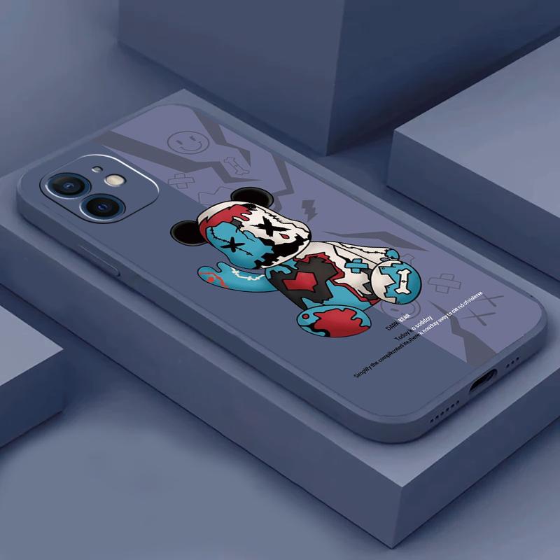 Анимационный модный мягкий милый телефон для Iphone 7 13 11 Plus 8 X XS Mini 6 6s Max Pro 14 12 XR Силиконовый прямой силиконовый мягкий чехол из ТПУ