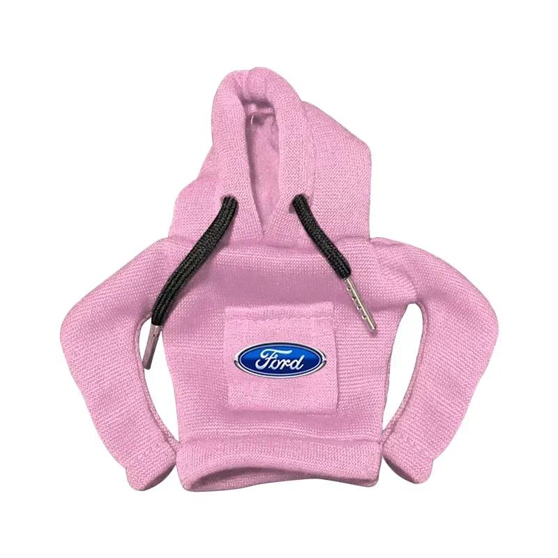 KLYD4 Car Gear Lever Hood Small Sweater Decoration Gear Lever Hoodie Car Accessories For Ford Fiesta Ranger Focus Kuga Mustang Mondeo
