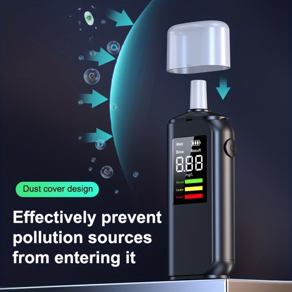 Accuracy Breathalyzer Analyzer LED Digital Display Portable Blow Breathalyzer Universal