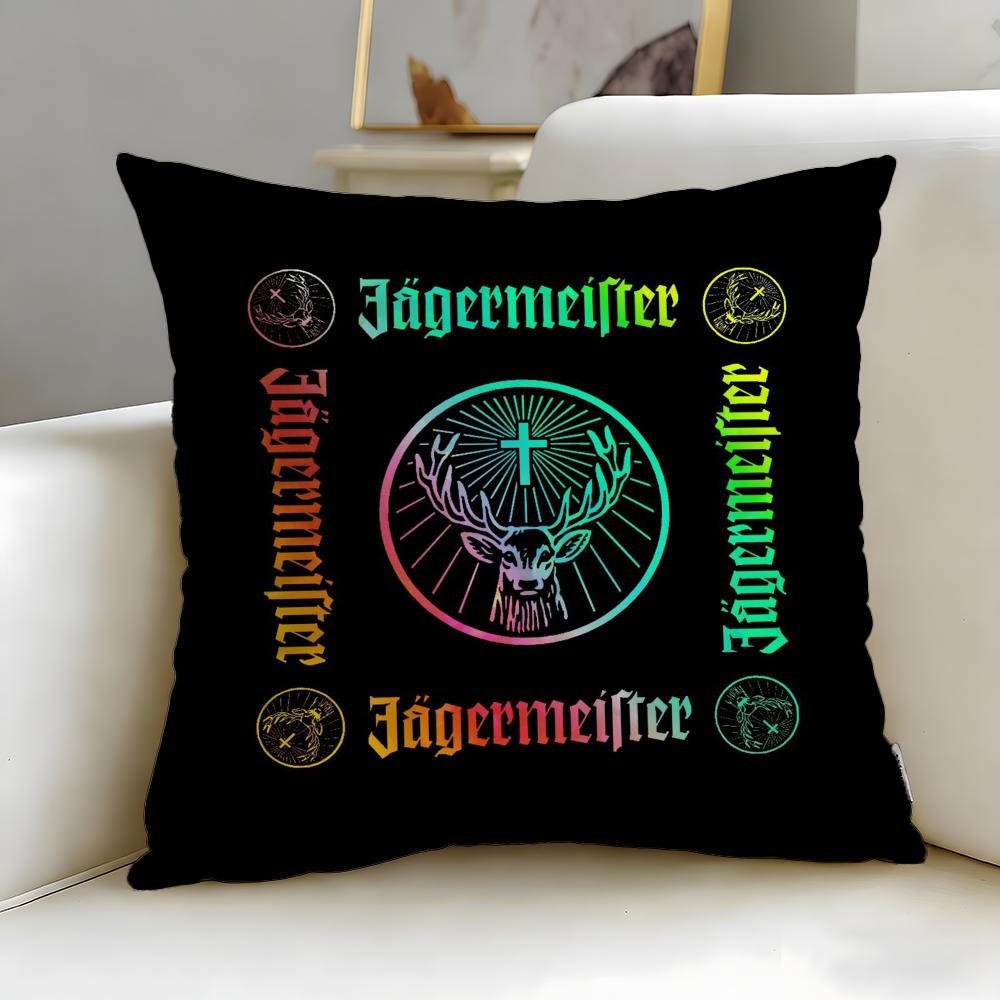 Классический бренд напитков Jagermeister Наволочка Мягкая и Легко стирающаяся Наволочка – Универсальная для Дивана, Кровати, Путешествий и Офиса