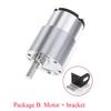 JGB37-520 DC 12V 24V Reduction Gear Motor Large Torque High Power 15kg 7RPM-960RPM 520 Gear Motor Reversed Motor