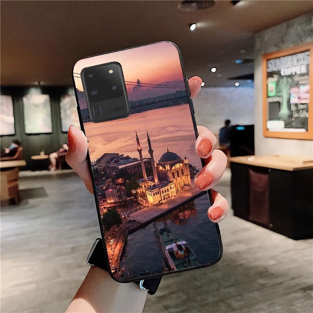 Turkey Istanbul Scenery Phone Case For Samsung S 9 10 20 21 22 23 30 23plus lite Ultra FE S10lite Fundas