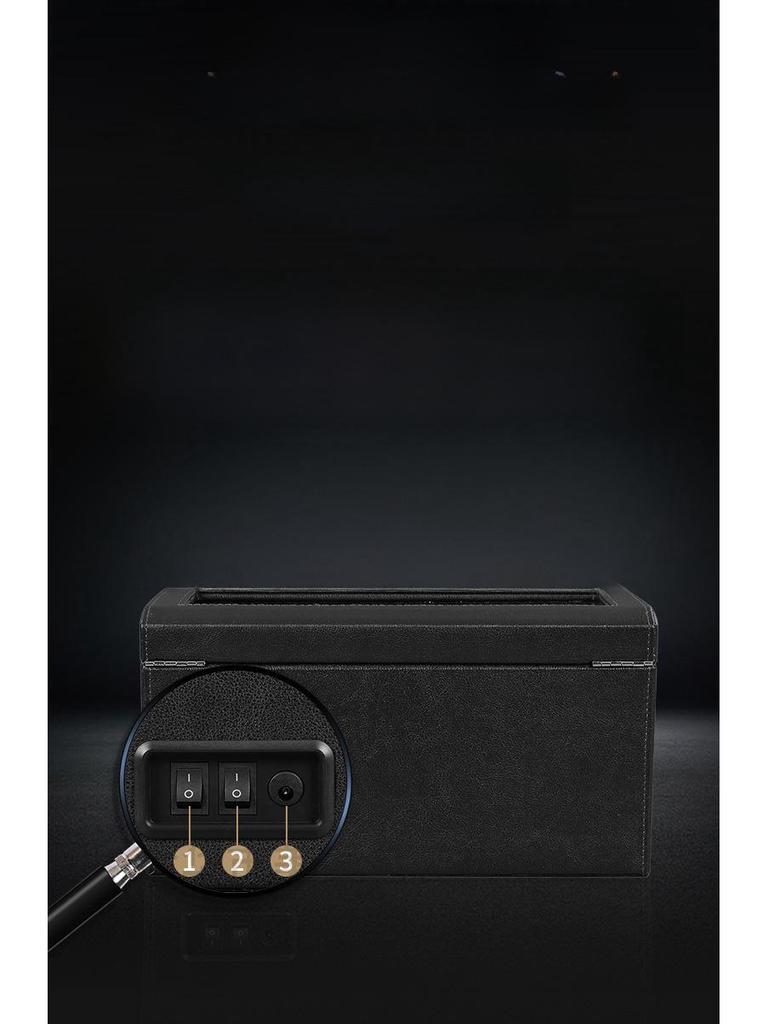 Электрическая шкатулка для подзавода часов со светодиодной подсветкой - коробка для хранения 4+6 часов