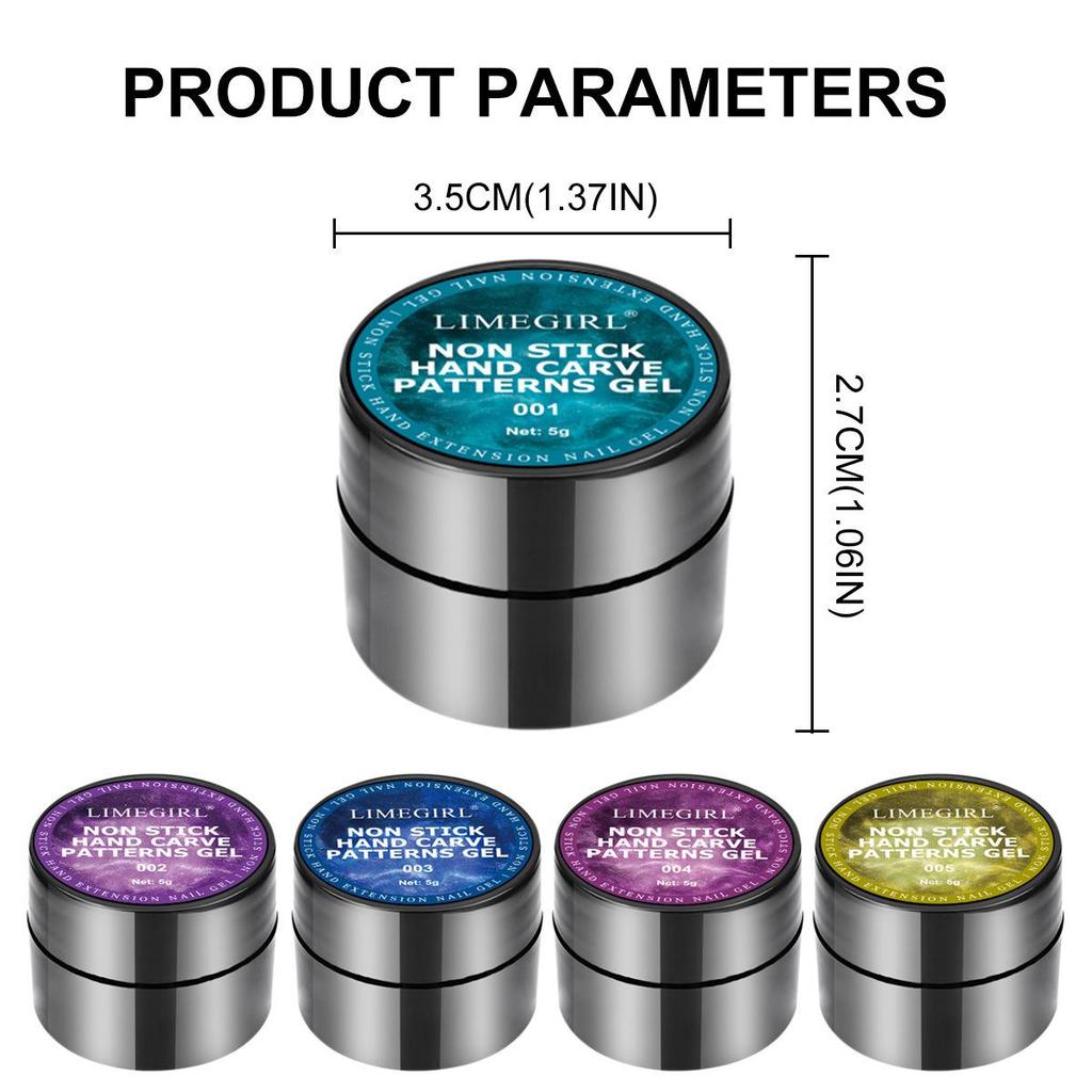 Твердый гель для ногтей - Не липкий твердый гель-конструктор для наращивания