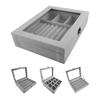Women Display Easy To Storage Protective Earring Organizer Useful Ring Jewellery Case