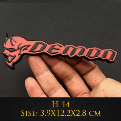Металлический Значок Hellcat SRT Demon Наклейка на Автомобиль Решетка Радиатора Крыло Дверь Для Dodge Challenger Charger SRT GT Стайлинг Автомобиля U888