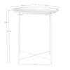 444244 House Nordic Anne Side Table 47 Cm Round White