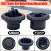 60/75mm Pipe Outlet Connector Warm Air Vent Outlet Rotatable Air Diesel Heater Air Conditioner Black For Car Truck VAN Camper