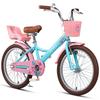 Sasha Cute Butterfly Pattern Plush Bicycle with Doll 20 8 To 15 Years Infants and Elementary School Practice City Riding Front Blue Light Blue [Glerc]