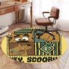 Scooby-Doo Printed Round Rug Carpet Chair Rug Area Rug Entryway Doormats,for Office Chair Living Room Bedroom Kitchen Room.
