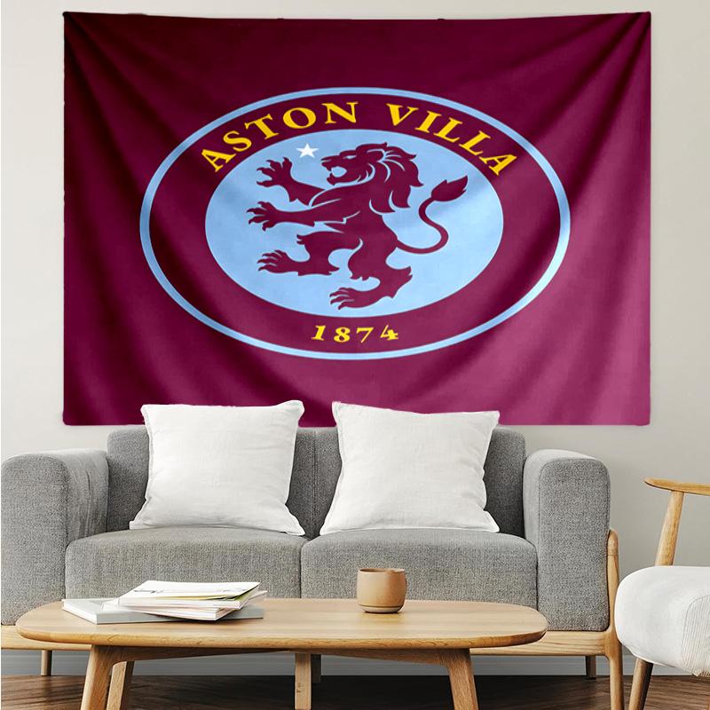 Aston Football Club Printed Printed Tapestry, for Bedroom,Livingroom, dormitory, Large Wall Decor, Fabric Decor Fan Birthday Gifts