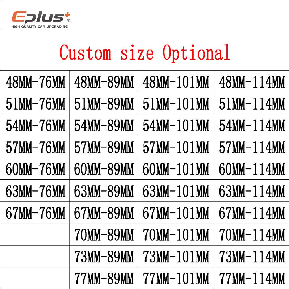 EPLUS автомобильный глянцевый глушитель из углеродного волокна, наконечник выхлопной системы, глушители, насадка, универсальный прямой нержавеющий синий для