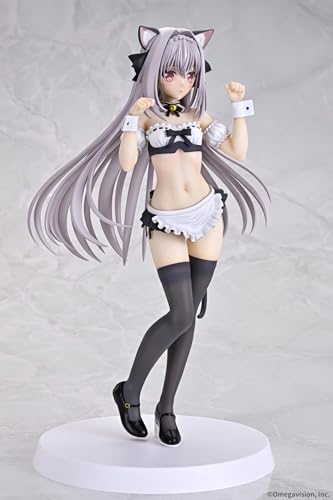 Q-six Tsuki ni Yorisou Otome no Sahou Сакуракодзи Луна Кошка-ушастая горничная 1/6 Масштаб ПВХ Раскрашенная Полная фигурка