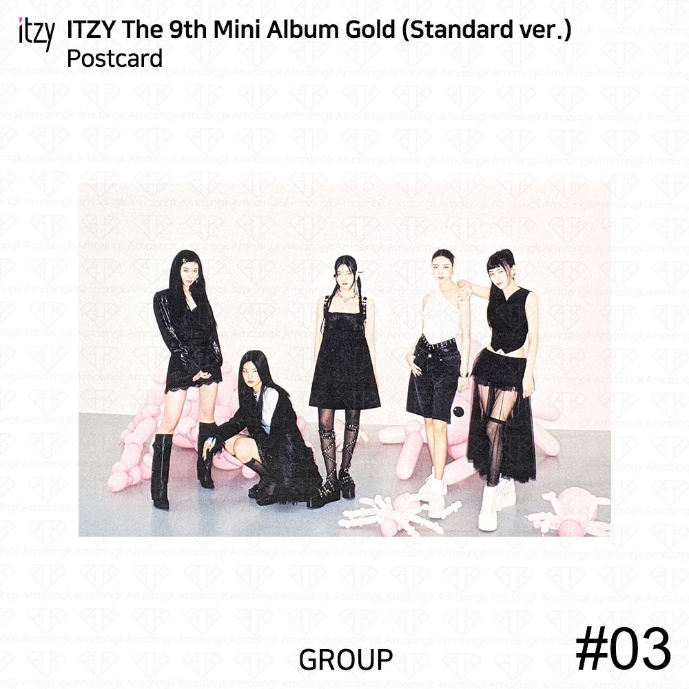 ITZY 9-й мини-альбом gold standard ver официальная фотокарточка открытка постер kpop