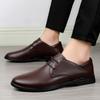 FashionMen Genuine Leather Shoes Casual Luxury Brand Soft Men's Oxfords Breathable Lace Up Moccasins Mens Wedding Dress Italian Shoes