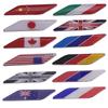 Car Decoration Flag Leaf Plate Germany France Italy Canada Russia Metal Body Stickers