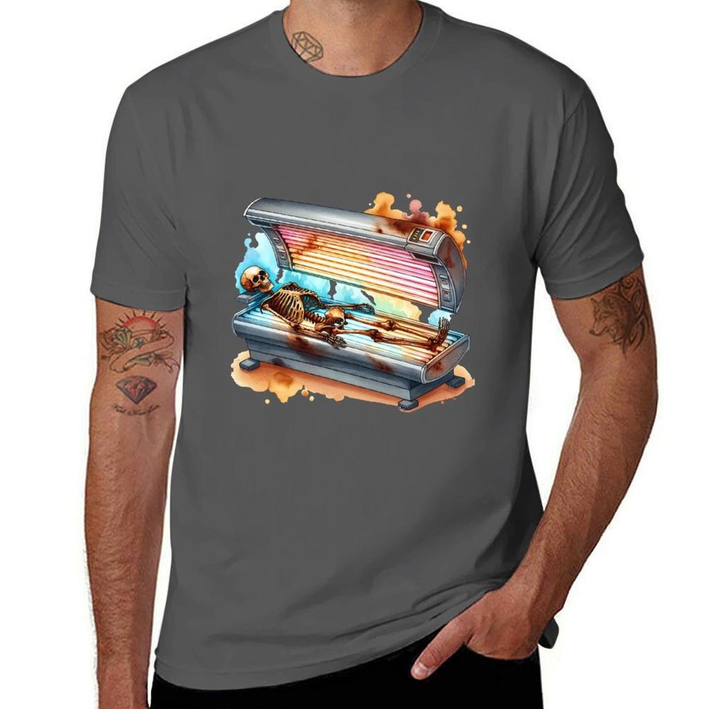 Solarium Skeleton TShirt Quick Dry Sports Short Sleeve Tee