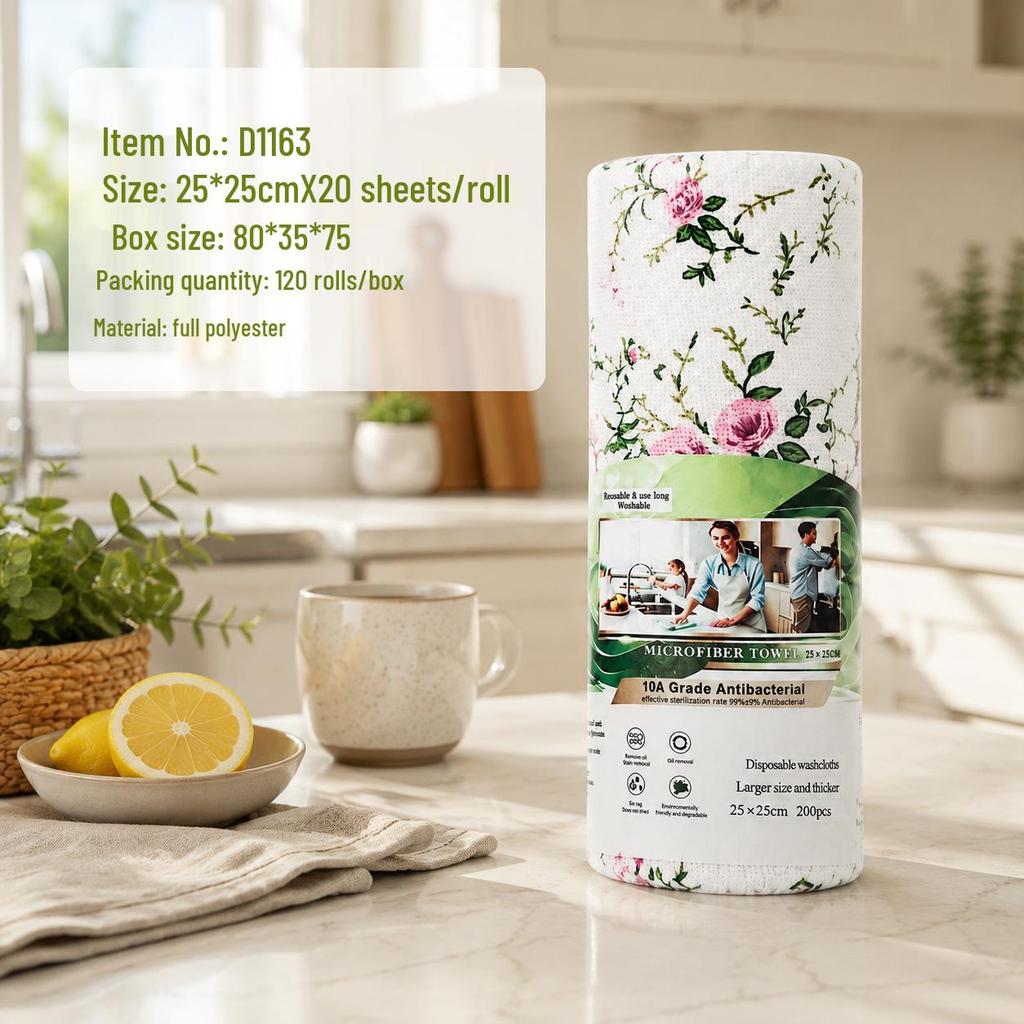 Thickened Disposable Kitchen Cloth - Multi-functional Hand-Tearable Dishwashing Cloth