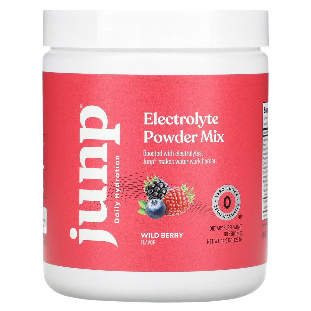 JUNP Hydration Electrolyte Powder Mix, Wild Berry, 14.9 Oz (423 G)