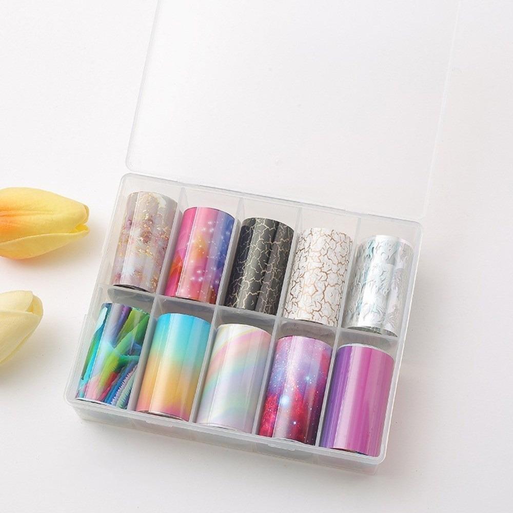 Flower Nail Foils The Starry Sky Nail Art Stickers Fashion Nail Stickers Nail Decoration