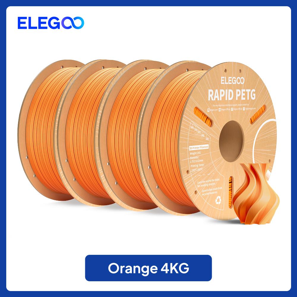 ELEGOO Rapid PETG Filament 1.75mm 1KG,High Speed 30-600mm/s 3D Printer Filament 1kg Fits for Most FDM 3D Printers