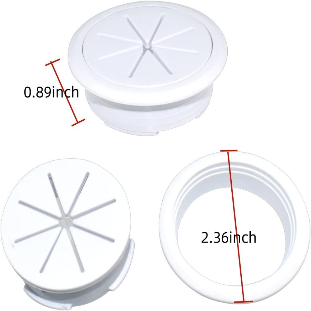 2 шт. Пластиковые люверсы для стола, круглые отверстия для проводов, прочная крышка для офиса