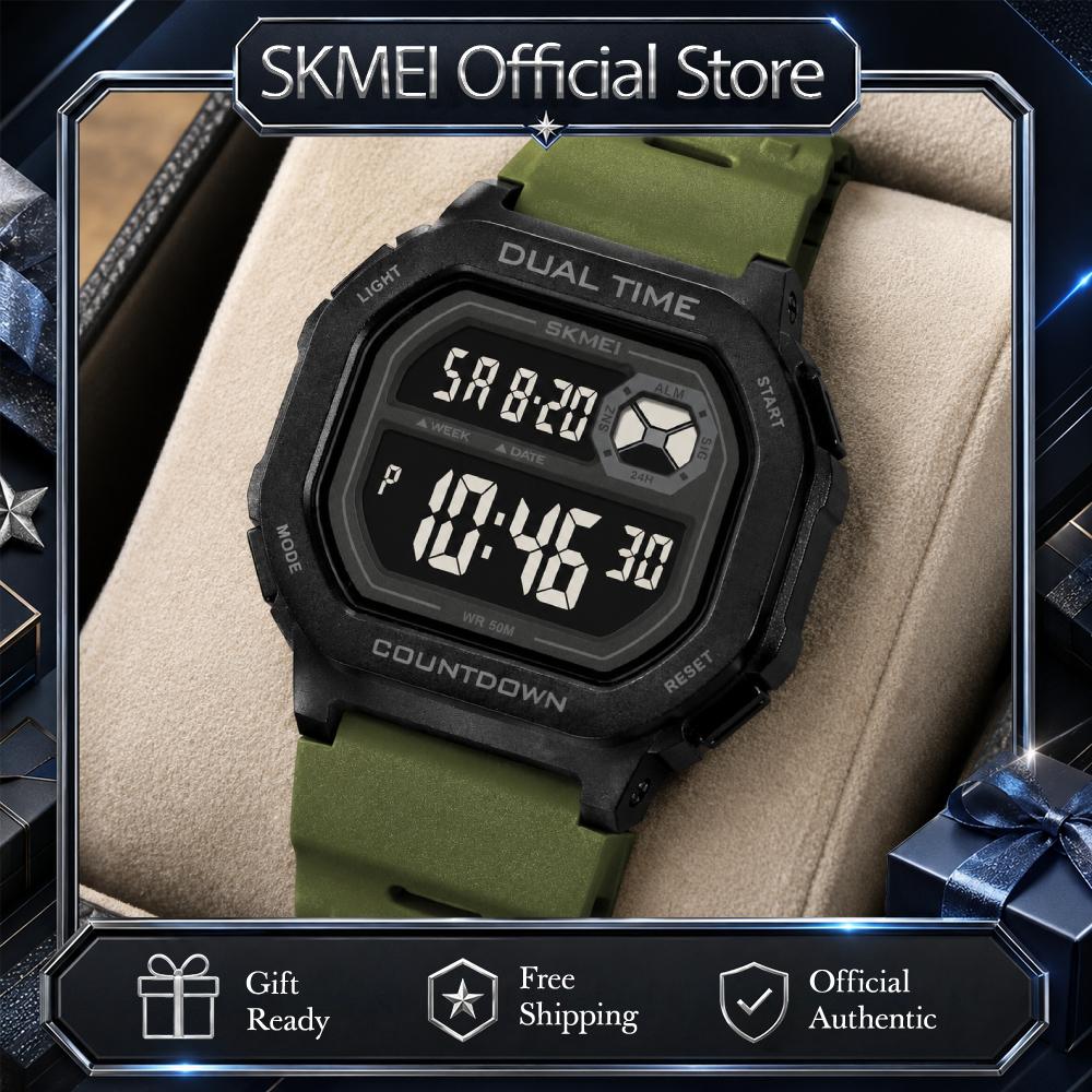 SKMEI Large Dial Sport Digital Electronics Watches For Men Women Students Fashion Chrono Countdown Alarm Wristwatch Reloj Hombre