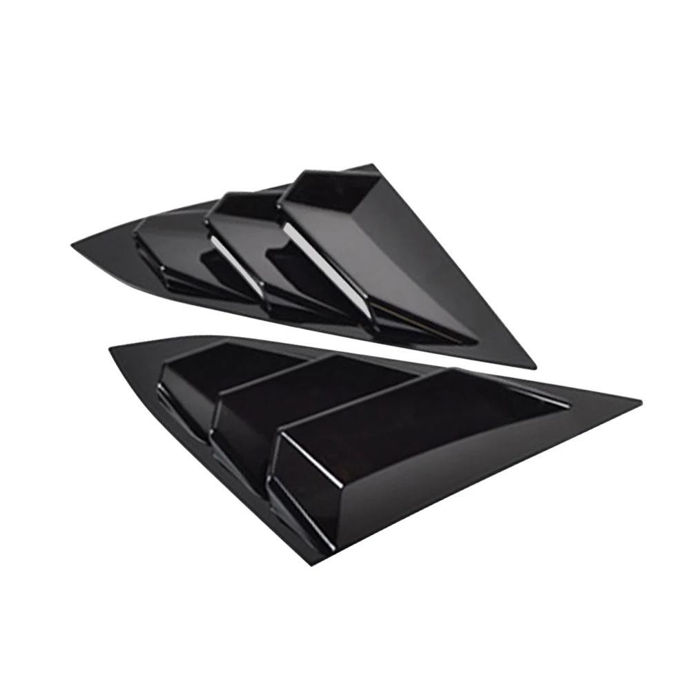 2 шт. ABS задняя четверть панели окна боковые жалюзи карбоновое волокно цвет вентиляционная наклейка крышка для Honda Civic Type R Notchback 2020 2024