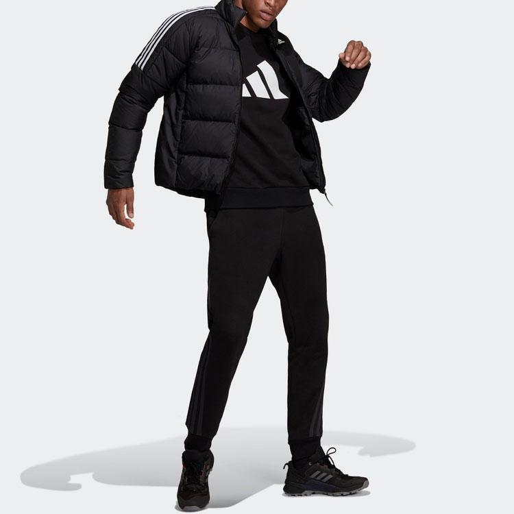 adidas Спорт на открытом воздухе с воротником-стойкой, пуховик, мужские куртки, черный GT9145