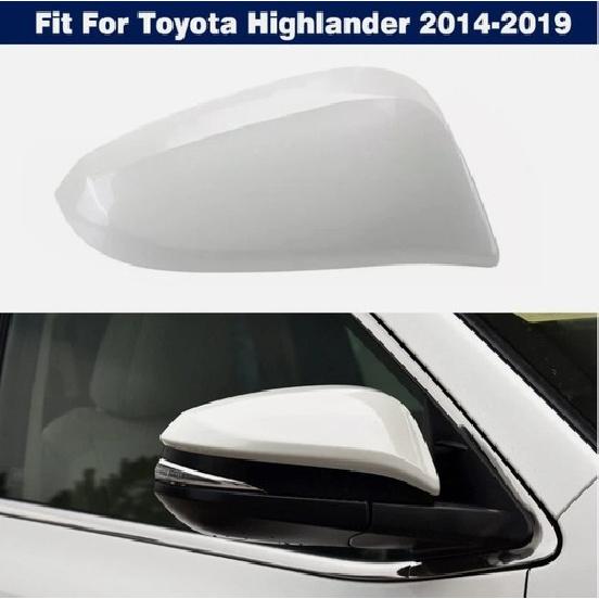 Pearl White Right Side Mirror Cover Housing Cap For Toyota Highlander 2014-