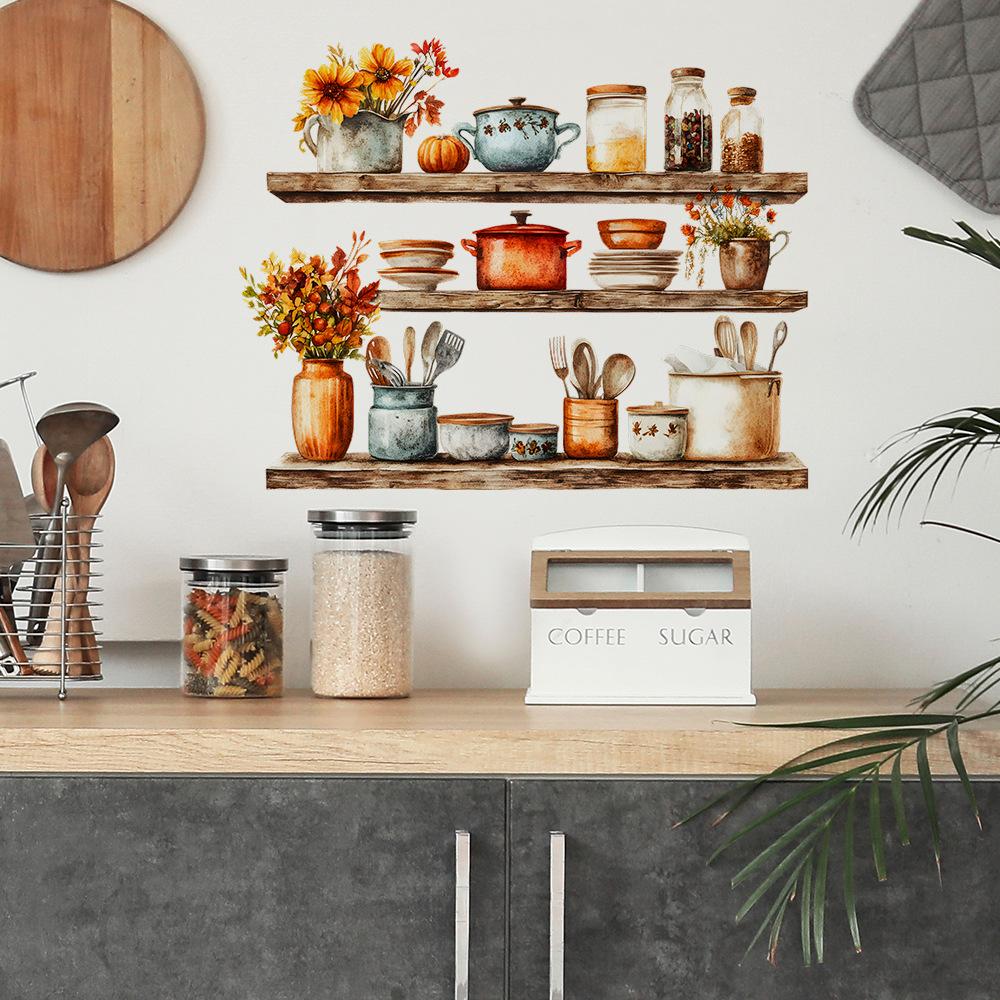 Kitchen Kitchenware Bedroom Living Room Home Wall Background Beautification Decoration Wall Stickers